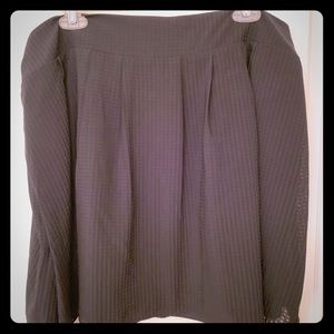 A New Day Black Checker Skirt